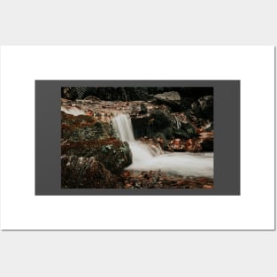 Small waterfall, long exposure Posters and Art